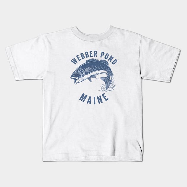 Webber Pond Maine Kids T-Shirt by Eureka Shirts